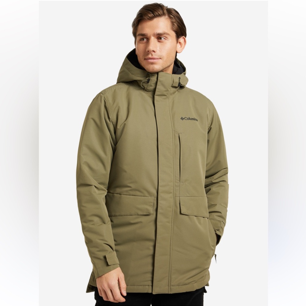 Columbia Omni Tech Men's Waterproof Breathable Hooded Coat / Green / Nwt